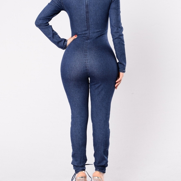 Denim Jumpsuit - Picture 3 of 5